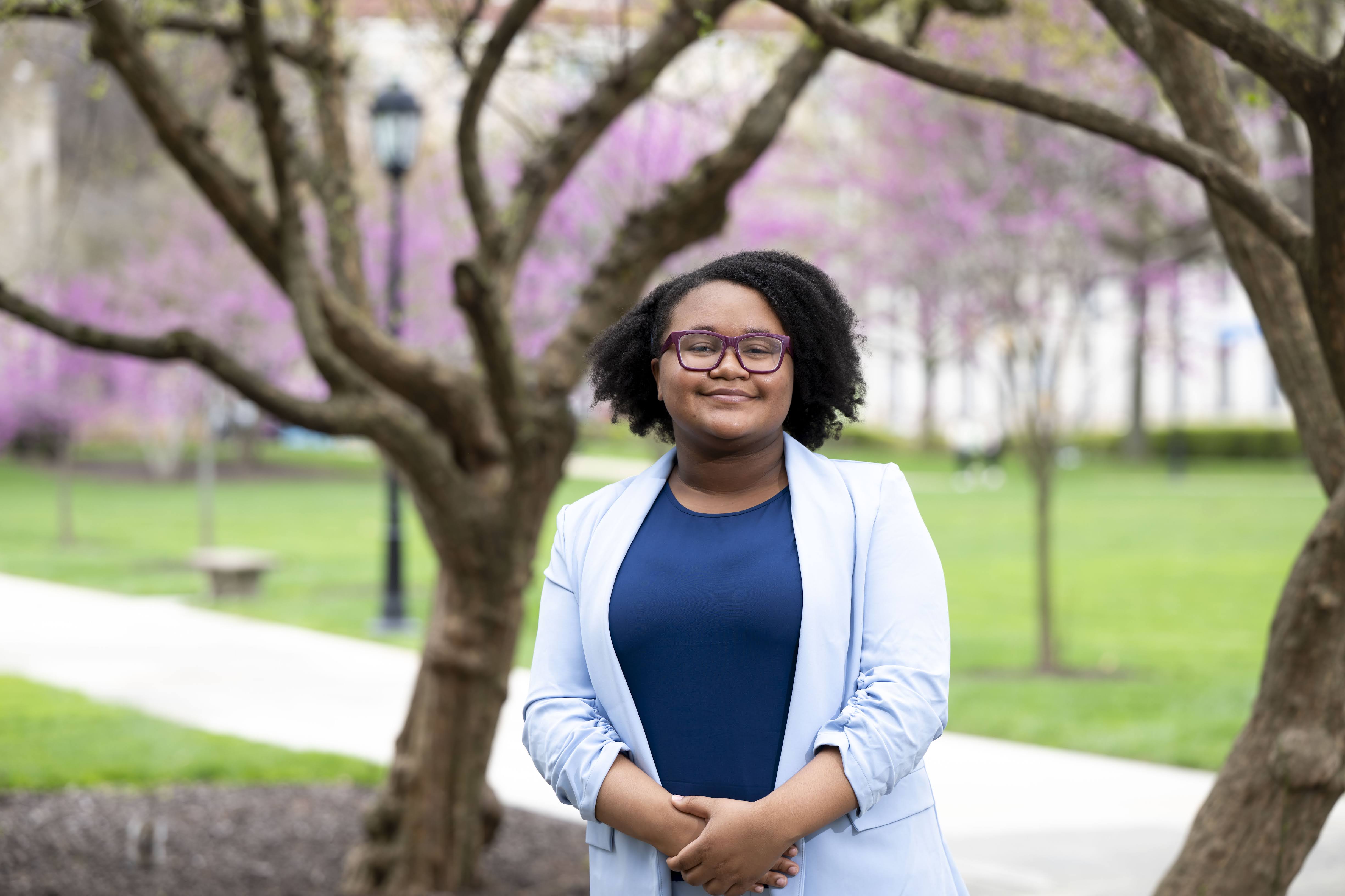 Erin during research activities